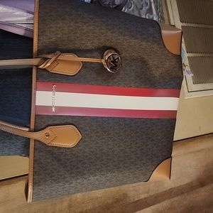 Michael kors large tote and wallet